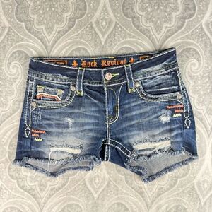 Rock Revival Women's Blue Jean Shorts